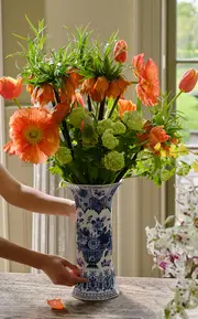 Royal Delft Hand-Painted 35 Cm Vase