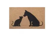 Solemate Latex Backed Coir Cat & Dog 45x75cm Slim Outdoor Stylish Doormat