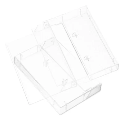 2 Pcs Tape Storage Box Audio Cassette Cases Cassettes Protective Covers Display