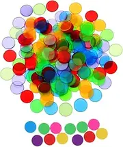 KOMBIUDA 200pcs Game Chips for Bingo and Math Learning Fun Counting Props for Sorting Grouping and