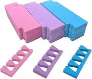 24PCS Toe Separator Pedicure Sponge Toe Separators Bulk, Disposable Toe Separator Foam for Nail Polish Nail Salon Party Nail Art Painting Toenails, 12 Pairs