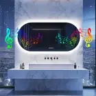 Large Oval Bluetooth LED Lighted Bathroom Mirror Smart Defogger Makeup Mirror AU