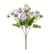 NNETM Bundle of 6: Realistic 20-Head Purple Hydrangea Silk Flowers