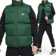 【NIKE 耐吉】AS M NK Club Puffer Vest 男款 綠色 保暖 防潑水 立領 羽絨 背心 FB7374-323