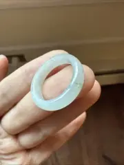 GRADE A AUTHENTIC MYANMAR JADEITE 純天然翡翠A貨 戒指 戒圈 Size 8.5