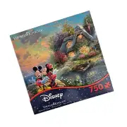 Disney Thomas Kinkade Mickey and Minnie Sweetheart Cove 750 Piece Puzzle NEW