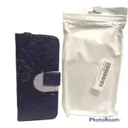 For Galaxy A51 5G Purple Sunflower Wallet Credit Card Phone Case Magnetic Close