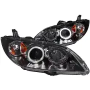 Anzo USA Projector Headlight Set w/ CCFL Halo-Black, Mazda 3; 121228 (for: Mazda)