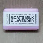 Castelbel Goat's Milk & Lavender Fragranced Soap Bar Vegetable Based 10.5 oz