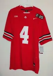 Ohio State Buckeyes Jeremiah Smith Jersey #4 Red 2025 Championship XXL