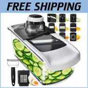Dishwasher Safe Mandoline Slicer with Safety Gloves - Ultimate Food Prep Tool