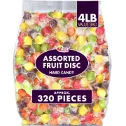 Fruit Flavored Hard Candy - Classic Hard Candy - 4 LB Bulk Candy - Assorted F...