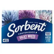 Sorbent Pocket Tissues Everyday 6 Pack