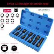 1/2 Socket Wrench 8 PCS Set Hexagonal Screwdriver Star Screwdriver Plum Batch No