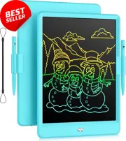 10 Inch LCD Writing Tablet, Colorful Doodle Board for Kids 3-8 Years