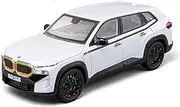 Scale Finished Model Car 1:24 Scale for BMW XM Alloy Diecast Simulation Miniature Vehicle Collectibles Die-cast Vehicle(White)