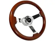 Chevrolet 210 Classic 6 Bolt Mahogany Wood Steering Wheel Kit, Two-Ten, IDIDIT (for: Chevrolet)