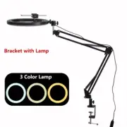 Overhead Tripod with Ring Light for Mobile Cell Phone Desktop Video Shooting Tab