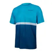 Short Sleeve Shirt MTB Singletrack Core Tee II Blueberry Blue Endura Casual Blue