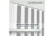 DIY Vertical Blinds-Width (60cm~240cm) X 230CM Drop Adjustable Height 127mm slat