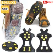 10-Stud Ice Cleats Snow Shoe Spikes Grips Anti-Slip for Shoes Boots