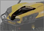 NEW CAN-AM MAVERICK 1000R 13 - 17 STEALTH BLACK PLASTIC VENTED HOOD MAX