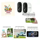 Wireless Outdoor Security Camera Wireless 2K Camera for Home Security Battery...