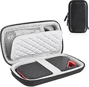 External Hard Drive Case for Sandisk Portable Carrying Case Hard EVA SSD 1TB 2TB 4TB 5TB Hard Drives Case (sandisk-Black)