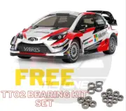 Tamiya 58659 1/10 RC TOYOTA Gazoo Racing/Yaris WRC (TT-02)+FREE Bearing Kit Set