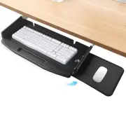 Metal Under Desk Mounted Keyboard Tray with Mouse Platform 28"Wx10"DSteel Key...