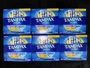 Set of 6-Tampax Pearl Tampons Trio Pack, Super/Super Plus/Ultra Absorbency 34 ct