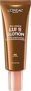 L'Oreal Paris Makeup True Match Lumi Glotion, Natural Glow Enhancer, Illuminator Highlighter, Bronzing Drops For a Sun-Kissed Glow, 905 Rich