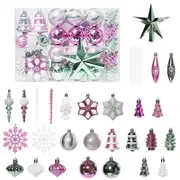 Catzon 88 Pcs Christmas Balls Ornaments Shatterproof for Home Party Decor