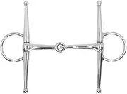 PerGar Horse Snaffle Bit, Stainless Steel Snaffle Bit, 125mm Horse Mouth Bit, Full Cheek Horse Snaffle Bit, Snaffle Bit Horse Bit Buckle for Horse Farm Outdoor Training