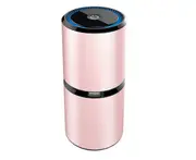 Portable Car Air Purifier Negative Ion Car Car Purifier Outdoor Protect Family Health Portable Odor Allergies Eliminator-Pink