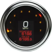 Dakota Digital Speedometer MLX 2000 Series Chrome LED 4.5" Tank Mount Harley 11+