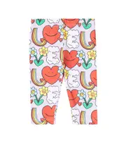 [Stella McCartney Kids] Stella McCartney Kids Baby Rainbow Love cotton leggings M 24 purple