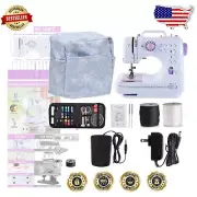 Mini Sewing Machine for Kids & Beginners - 12 Stitch Patterns, Portable Kit