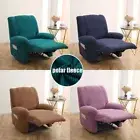 Polar Fleece Recliner Sofa Cover Stretch All-inclusive Slipcovers Lounger Covers