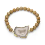 Jewelry Fiesta Designer Fashion Grey Druzy Bracelet Link Chain for Women Gifts