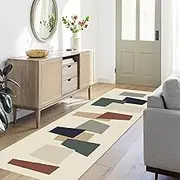 Carpet Runners for Hallways Non Slip Long, 100cm 1.5m 2m 250cm 300cm 4m 5m 6m Modern Hall Runner Narrow Rugs, Soft Touch Door Mat - 60cm 80cm 100cm 120cm Wide(3.3ft×13.1ft/100×400cm)