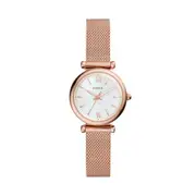 Fossil Carlie Three-Hand Rose Gold-Tone Stainless Steel Watch ES4433