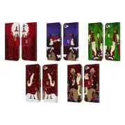 HEAD CASE DESIGNS THIN SANTA LEATHER BOOK WALLET CASE FOR APPLE iPOD TOUCH MP3