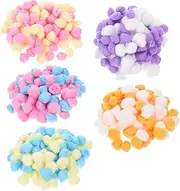 SEWACC 500pcs Cotton Wool Balls Craft Puff Balls Pompoms DIY Toys Garlands Pet Bedding Winter Warmth
