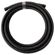 Aeroflow SS Teflon Braided Hose -10AN 3M Black Stainless