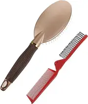 EPIGEIST 2Pcs Cushion Comb Boar Bristle Massage Hair Brush Portable Folding Comb for Effortless Styling Static Scalp Massager for All Hair
