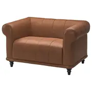 VISKAFORS 1,5-seat armchair, Högalid brown/brown