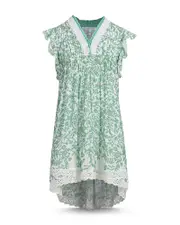 Poupette St. Barth Girls' Sasha Asymmetric Mini Dress - Little Kid, Big Kid