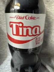 Share a Coke with Tina 2025 Personalized Gift Coca~Cola Bottle 20oz Diet