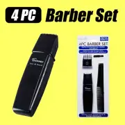 4Pcs Electric Razor Shaver Waterproof Cordless Trimmer Comb Bald Head Travel Kit
